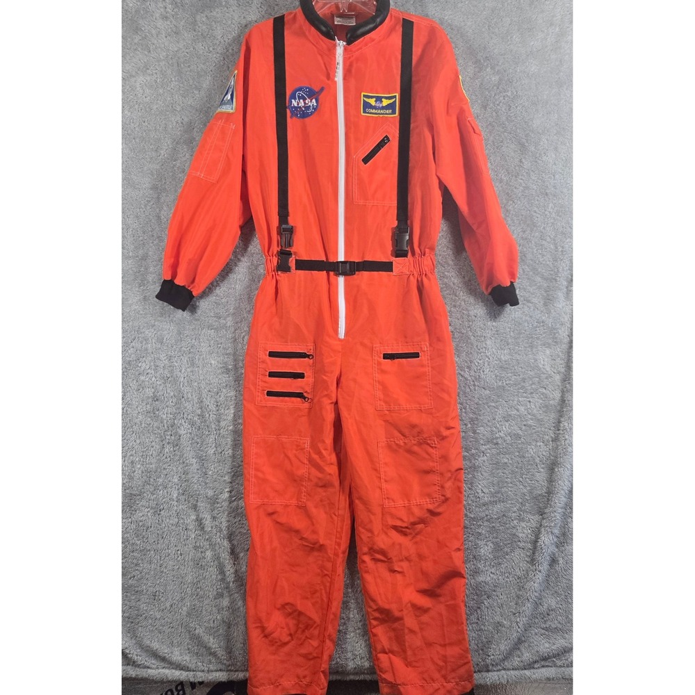 Aeromax NASA Astronaut Flight Suit Orange Costume Jumpsuit Adult Small Commander